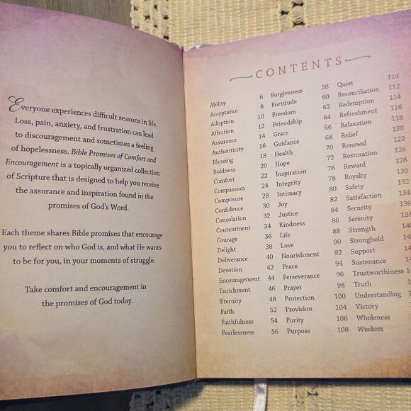 Purple and Pink Inspirational Book by BroadStreet - Picture 2 of 5